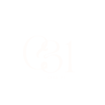Logotipo delicado monograma feminino bege e branco